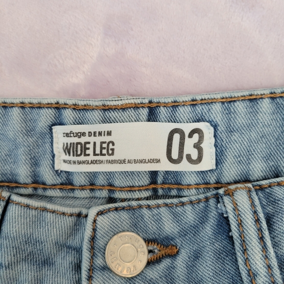 Refuge Denim Wide Leg High-Rise Jeans sz 3 - Picture 5 of 9